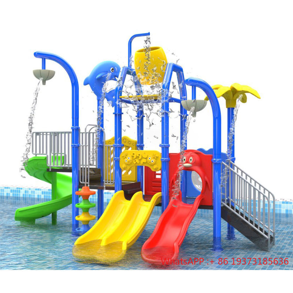 Outdoor Adventure Resorts - Kommerzielle Aquatic Adventure Kinder-Wasserrutsche, Spielplatz im