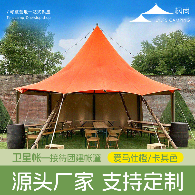 Outdoor Adventure Resorts - Doppelschichtiges Massivholz-Zelt, Ganzjähriger Sonnenschutz, Hotel-Resort Glamping
